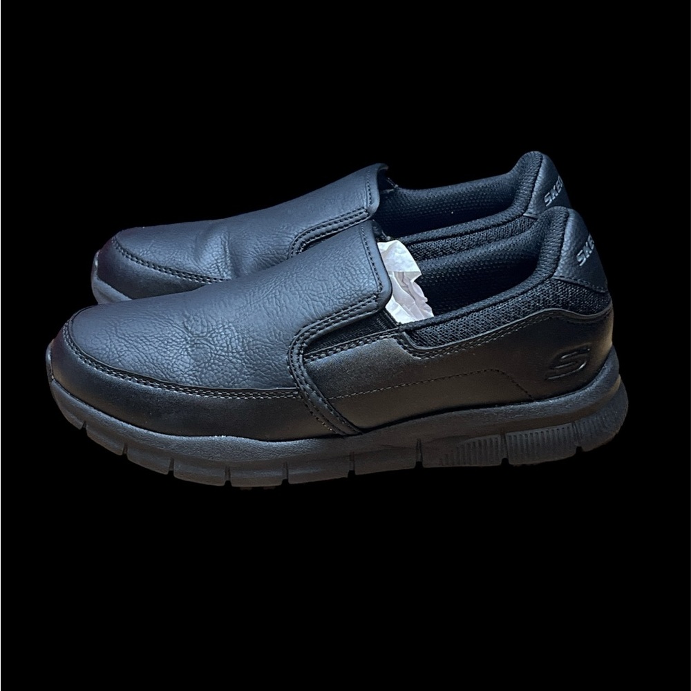 Size 6.5 -SKECHERS Work Women's Relaxed Fit Nampa - Annod  Toe Slip Restistant